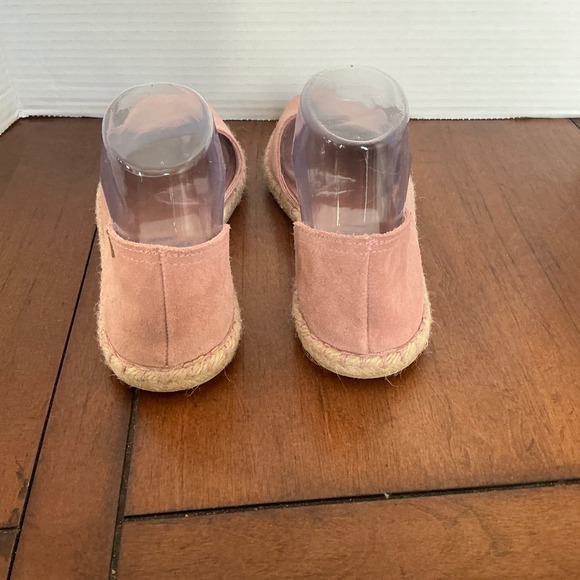 Verbenas Gaudi Pink Suede Peep Toe Espadrille Flats Made in Spain Womens  8.5 - Picture 3 of 8